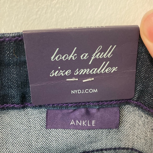 NYDJ Ankle Jeans Dark Wash NWT Size 14P - Picture 6 of 11